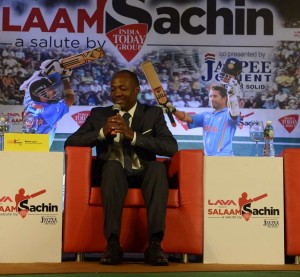 Brian Lara at India Today Salaam Sachin Conclave